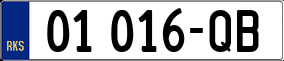 Trailer License Plate